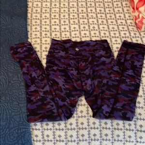 Lululemon Purple Camo Leggings